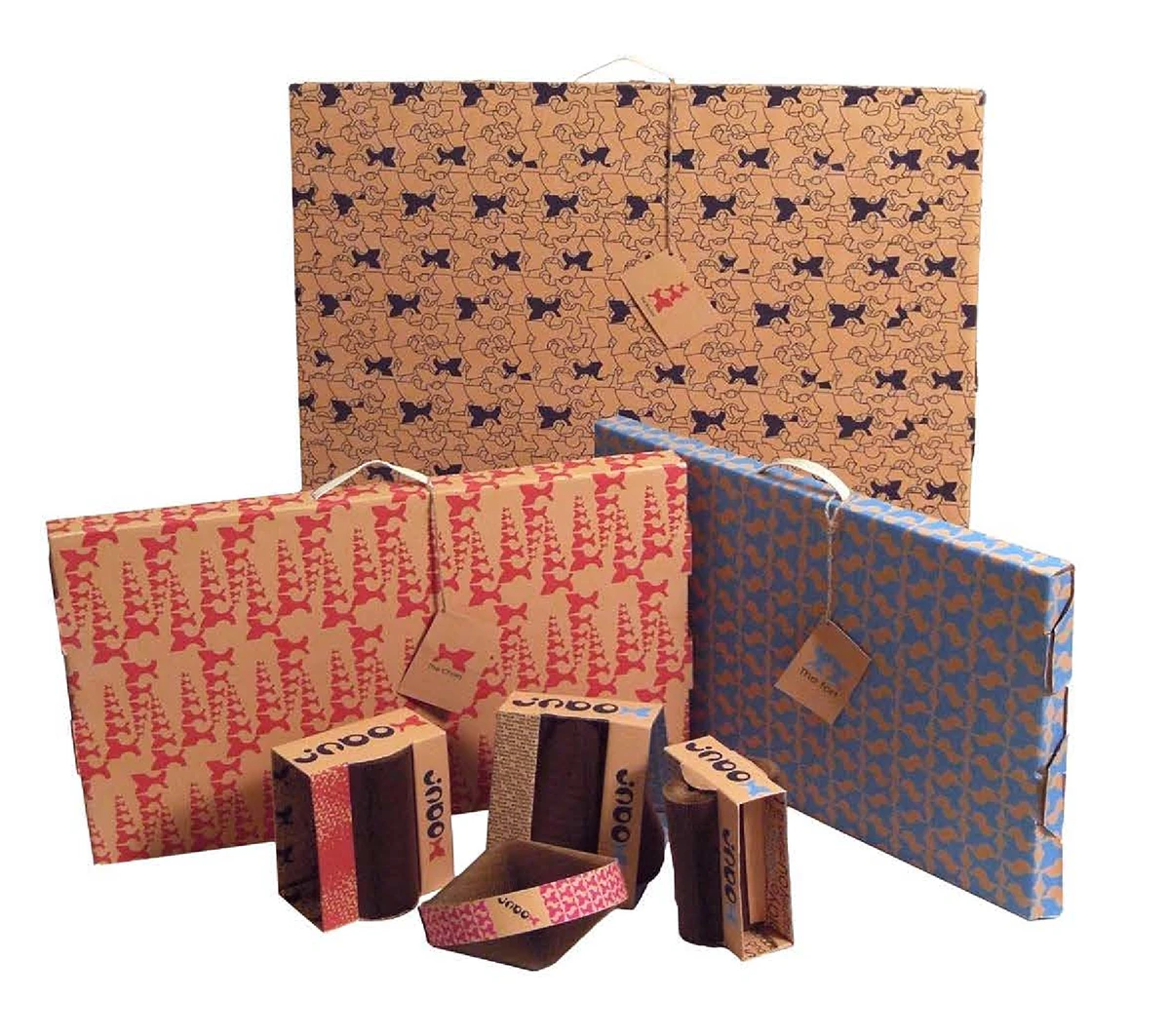 Jobox — Cardboard and craft paper structure design